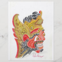 Bali mask full colour flyer