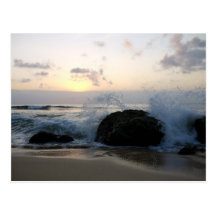 bali waves post card
