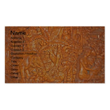 Bali Wood Carving One-of-a-Kind Art Business Cards