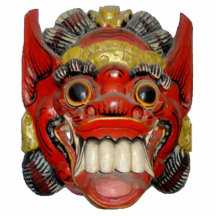 Balinese Ceremonial Mask 1 Photo Cut Out