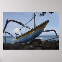Balinese Fishing Boat Poster