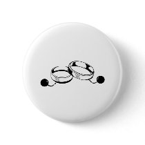 Ball and Chain Wedding Rings Pins