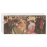Ball at the Moulin Rouge by Toulouse Lautrec Full Color Rack Card