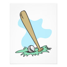 Ball & Bat Custom Invitation