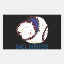 Ball Buster Rectangle Stickers