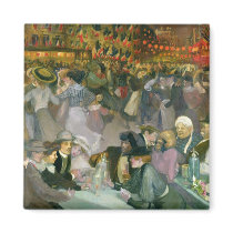 Ball on the 14th July Fridge Magnet