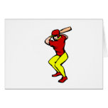Ball Player Batter Greeting Cards