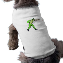 ball player throws ball dog clothing
