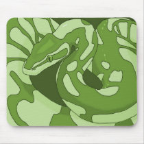 Ball Python Green Mousepad