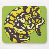Ball python Green Mousepad 2