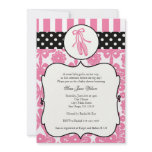 Ballerina Ballet Baby Shower Invitations - Pink