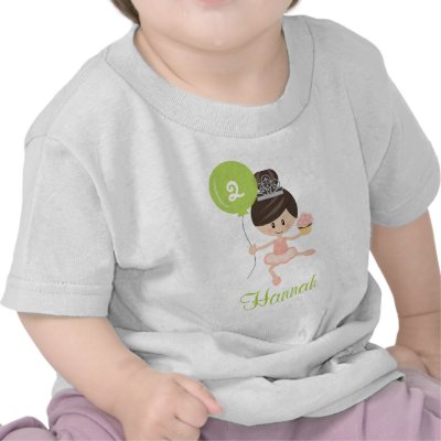Ballerina Birthday Infant T-shirt Brunette by BirthdayTeesGifts