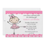 Ballerina Dance Birthday Invitation