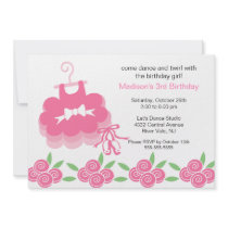 Ballerina Dance Birthday Invitation