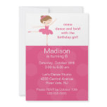 Ballerina Dance Birthday Invitation