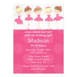 Ballerina Dance Birthday Invitation