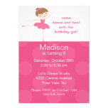 Ballerina Dance Birthday Invitation