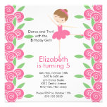 Ballerina Dance Birthday Invitation