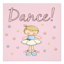 Ballerina Dance Invitations
