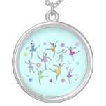 Ballerina Dance Silver Necklace