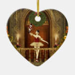 Ballerina Fröhliche Weichnachten Heart Ornament