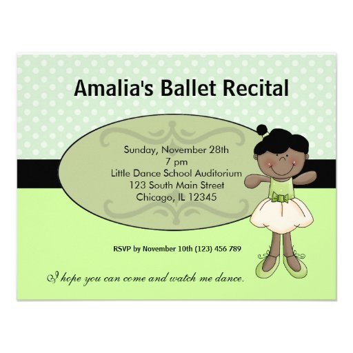 Ballerina Invitations