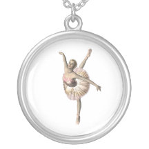 ballerina personalized necklace