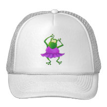 Ballerina Purple Tutu Dancing Frog Mesh Hats