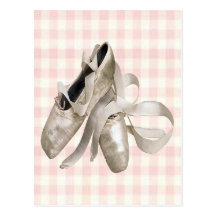 Ballerina Shoes Post Card