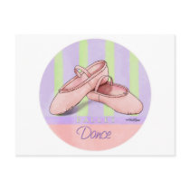 Ballerina Slippes Post Card