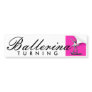 Ballerina Turning Pink Bumpersticker Bumper Sticker