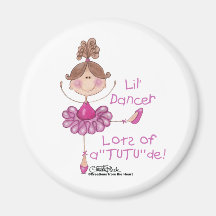 Ballerina with ATUTUde Refrigerator Magnets