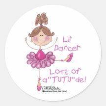 Ballerina with ATUTUde Sticker