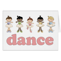 Ballerinas Dance Card