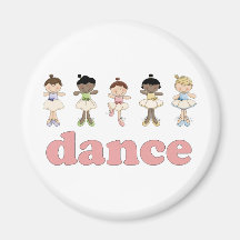 Ballerinas Dance Fridge Magnets
