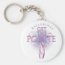 Ballerinas Get the Pointe Key Chain