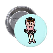 ballet butututon. pinback button