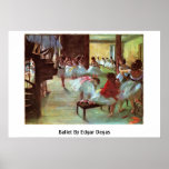 Ballet By Edgar Degas Print