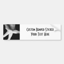 Ballet - Dance - Ballerina 9 - Black & White Bumper Sticker