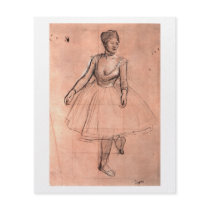 Ballet dancer art pretty ballerina sketch by Degas Full Color Flyer