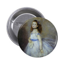 Ballet Dancer by Renoir, Vintage Impressionism Art Button
