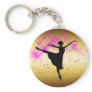 BALLET DANCER SILHOUETTE KEYCHAINS