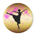 BALLET DANCER SILHOUETTE FRIDGE MAGNETS