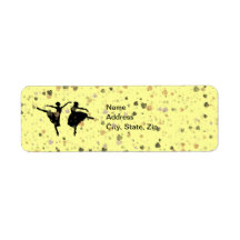 BALLET DANCERS RETURN ADDRESS LABEL