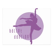 ballet dancing postkarte