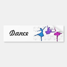 Ballet Day Ballerinas Bumper Sticker
