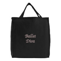 Ballet Diva Embroidered Bags