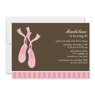 Ballet Party Invitations by heartlocked