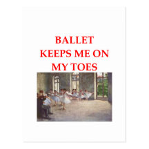 ballet postcard