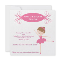 Ballet Recital Announcement